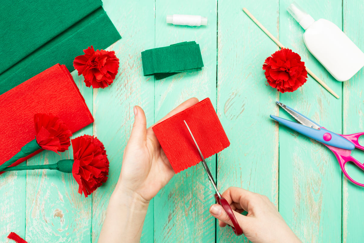 DIY Paper Carnation Flower